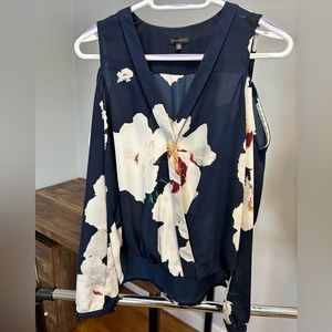Beautiful Dynamite Blouse with Open Shoulder Sleeves